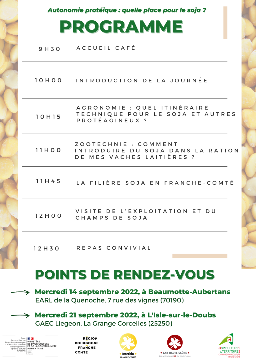 Le programme de la demi-journée.