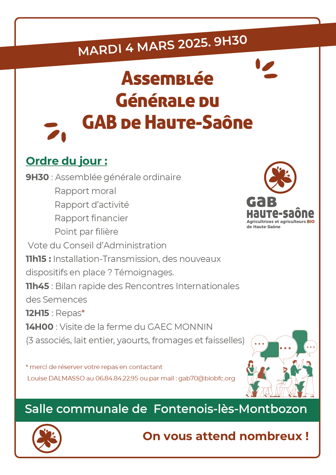 Programme de l'AG du Gab70