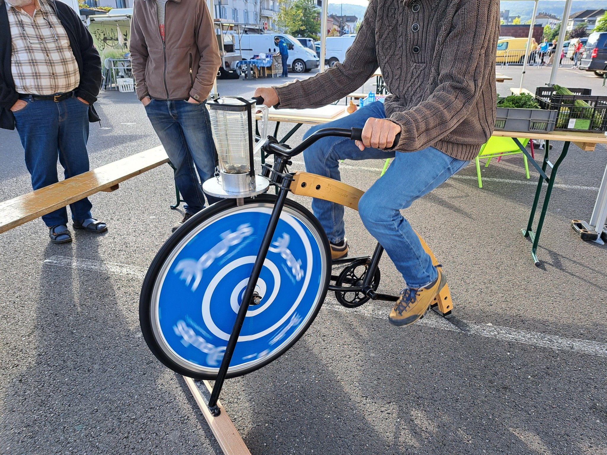 Le vélo à smoothies... une animation qui fait le lien entre activité physique et alimentation !