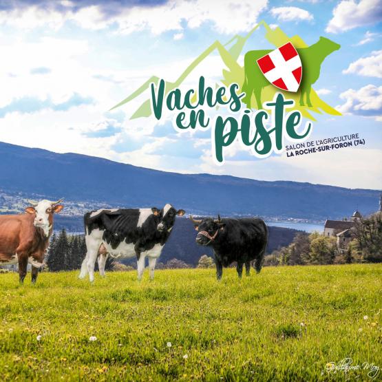 Après une première édition réussie en 2023, le salon Vaches en Piste revient à Rochexpo du 27 au 30 mars 2025. Crédit photo : Vaches en Piste