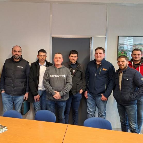 Le conseil d’administration de l’APLFC à l’issue de l’élection du bureau.