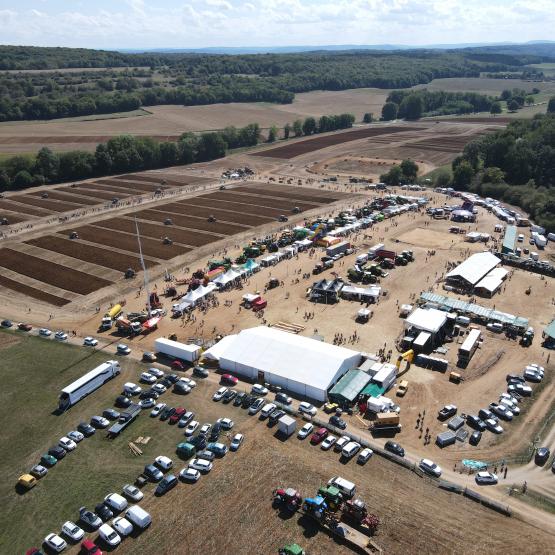 Le site de Vallerois-le-Bois en vue aérienne. Crédit photo : Gaëtan Corti 