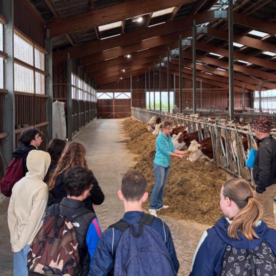 la Semaine de l’Agriculture au collège Raymond Gueux contribue à renforcer les liens entre école et territoire. Crédit photo JA70