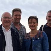Charles Schelle (membre du bureau FREDON BFC), Patrice Prost (président FREDON BFC), Marie Charlotte Paput (directrice FREDON BFC), Gilles Raclot (président FREDON 70 et membre du bureau FREDON BFC)