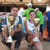 Laura Gogand et Valentin Jeanguyot, vainqueurs de la Finale régionale des labours. Crédit photo : A.Lacroix