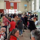 Un marché de producteurs biologiques de Haute-Saône, avec des animations et des ateliers pédagogiques pour un public familial, était organisé par le GAB70. Crédit photo : Louise Dalmasso/CA70