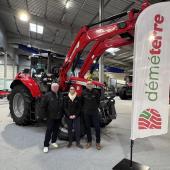 Les responsables de Déméterre, dorénavant distributeur exclusif de Massey Ferguson. Crédit photo : Sèverine Vivot (TCN)