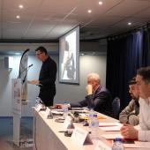 François Sandoz, le président de la coopérative Geniatest, a réaffirmé la volonté de maintenir le cap stratégique, en s’adaptant au contexte sanitaire particulier qui bouleverse les flux commerciaux. Crédit photo : A.Coronel