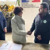 Annie Genevard, en déplacement en Picardie, a aussi annoncé des aides plus structurelles dans les semaines qui viennent. Crédit photo : Gouvernement.