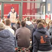 90 apprenants sont venus de toute la région à la journée porcine pour y découvrir les métiers de la filière. Crédit photo : Franche-Comté élevage.