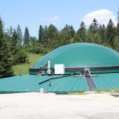 La porcherie du Mont Vouillot produit du méthane pour alléger ses consommations d'énergie. Crédit photo : Denis Creusy/Interporc