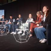 Plusieurs intervenants sont venus présenter des cas d'usage de l'IA en agriculture qui sont déjà une réalité, en production végétales comme en élevage. La question de l'allègement de la charge de travail des agriculteurs était notamment très présente.