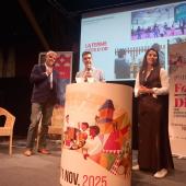 La Ferme Côte-d'Or, présentée ici par Sébastien Sordel (à gauche), membre de la commission Agriculture et développement durable du Conseil départemental de Côte-d'Or. Crédit photo : Berty Robert