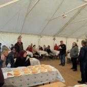 72 fromages présentés par 23 producteurs étaient en concours à St Bresson, à l'occasion de la foire annuelle. Crédit photo : Amandine Rivière, animatrice du SIFM