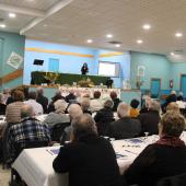 L'intervention de Marion Leuvrey, juriste du SAJ, portait sur les modalités de transmission des biens patrimoniaux. Crédit photo : A.Coronel