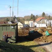 Le 5 févrir 2026 une trentaine de producteurs laitiers hauts-saônois manifestent devant l’usine Lactalis de Loulans-Verchamps, pour réclamer un prix du lait à la hauteur de la valeur ajoutée de leurs produits. Crédit photo : A.Coronel