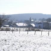 Village haut-saônois sous la neige