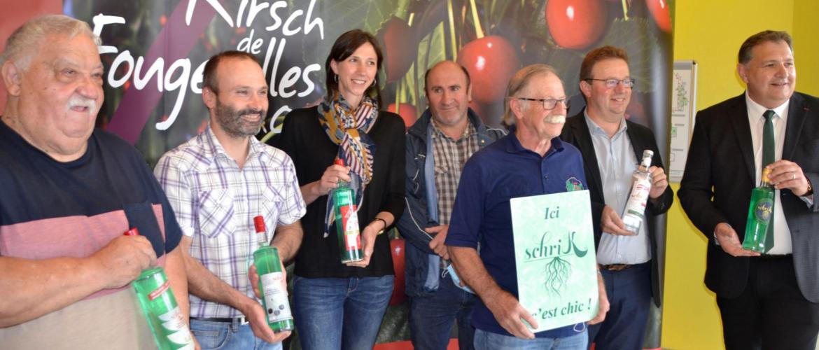  Le Syndicat de défense et de promotion du kirsch de Fougerolles propose un nouveau produit : le schrik. Photo : DR 