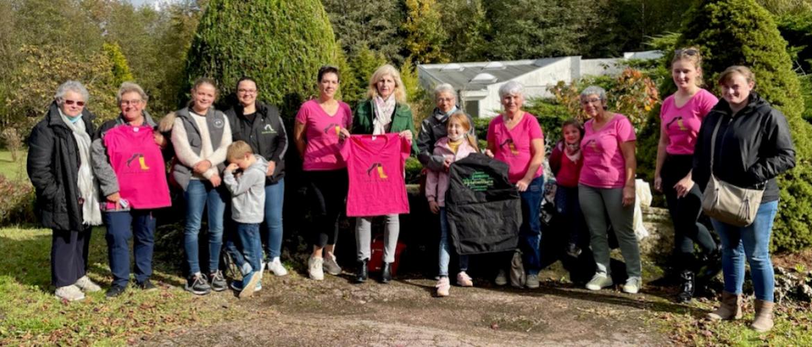 Les agricultrices se sont mobilisées pour Octobre Rose. Photo : DR