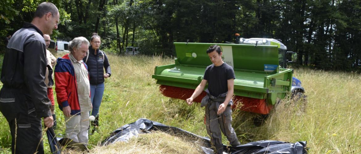 La moisson de graines a été copieuse ! Crédit photo : A.Coronel/Groupe ATC