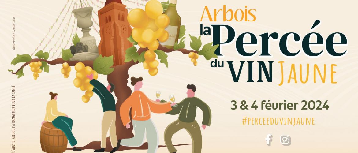 Les 3 et 4 février prochains, la 26ème Percée du Vin Jaune se tiendra à Arbois.