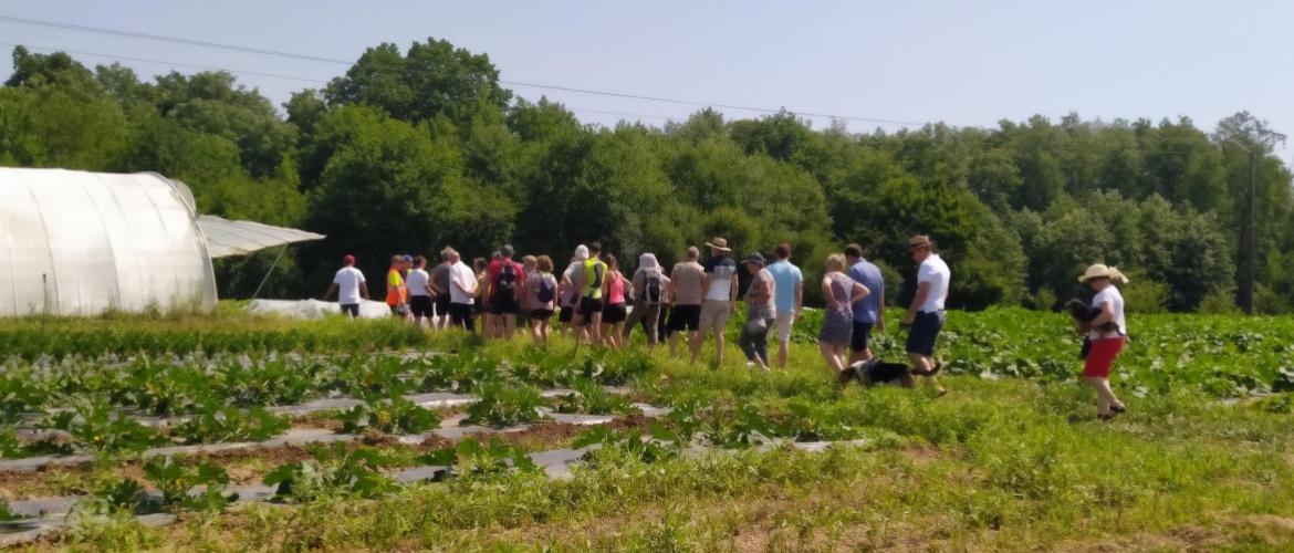 Chaque année, plusieurs centaines de visiteurs découvrent des fermes biologiques insérées sur leur territoire à l'occasion du Printemps bio. Crédit photo : GAB70