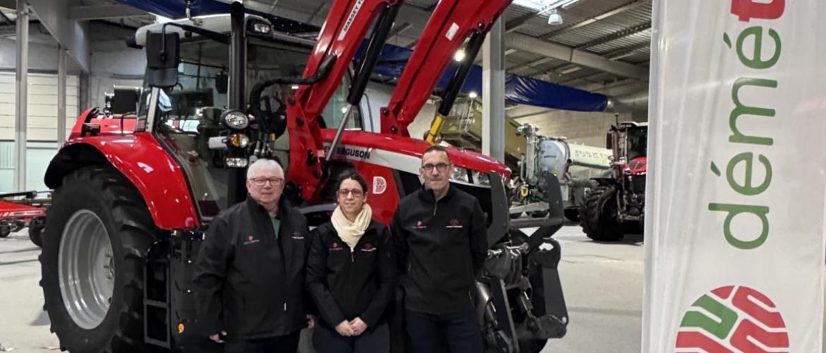 Les responsables de Déméterre, dorénavant distributeur exclusif de Massey Ferguson. Crédit photo : Sèverine Vivot (TCN)