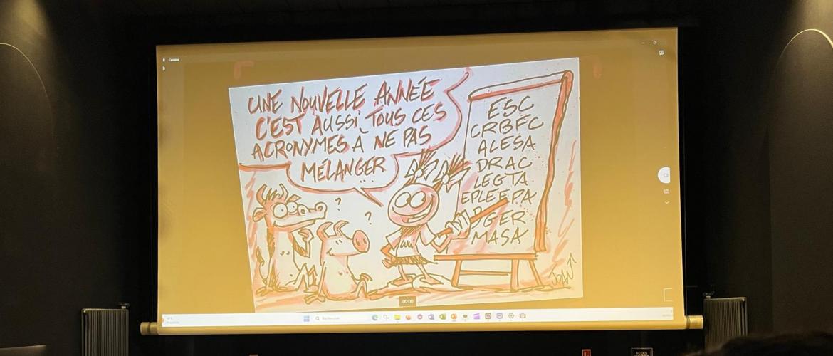 Mardi 30 septembre, le cinéma le Cyclope à Tonnerre a accueilli la conférence de rentrée de l'enseignement agricole en Bourgogne-Franche-Comté. Crédit photo : Charlotte Sauvignac