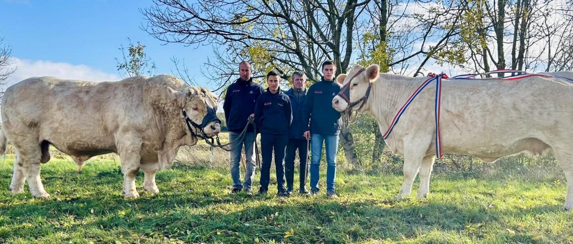 Les éleveurs haut-saônois présents cette année à Semur-en-Auxois.