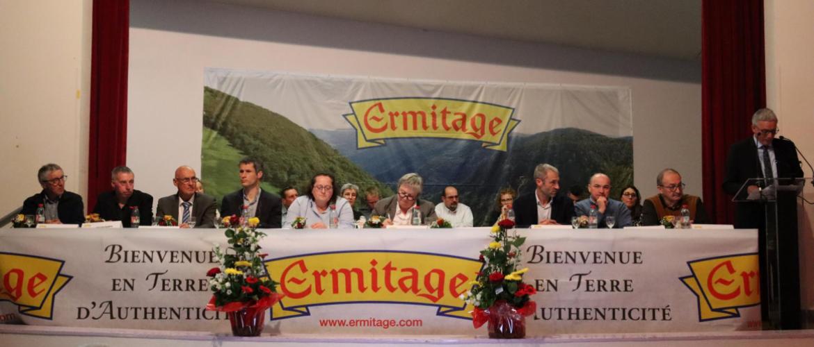 L’assemblée générale 2025 de la coopérative a été la dernière présidée par Daniel Gremillet. Crédit photo : Marion Falibois (le Paysan Vosgien)