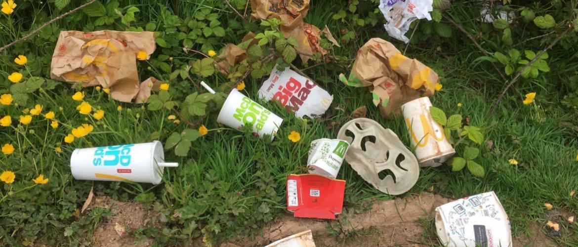 Les emballages de la restauration rapide, en particulier de la marque Mc Donalds, arrivent en tête du palmarès des détritus abandonnés dans la nature.