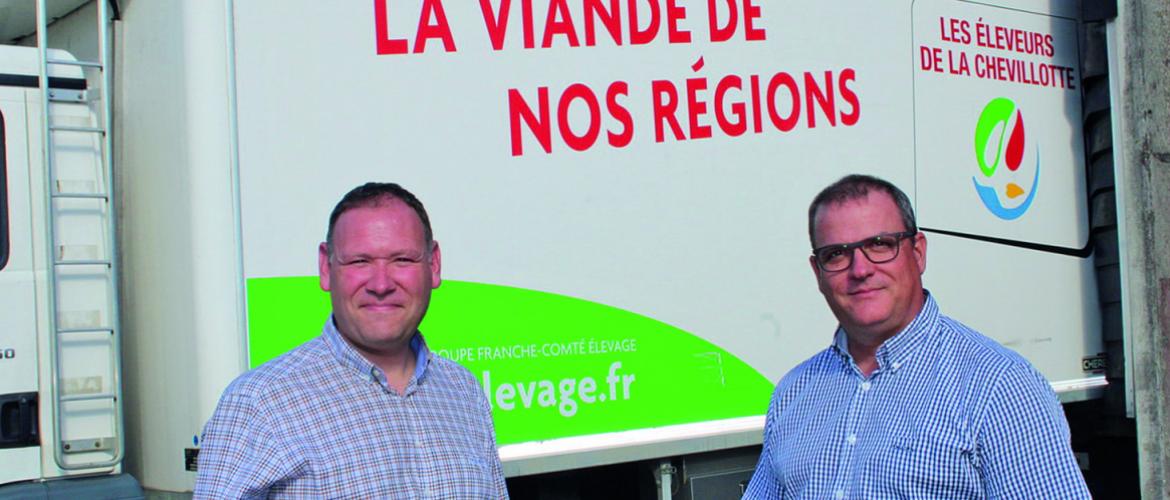 Philippe Monnet, le président de la coopérative et Florent Jacquemin, son directeur. Crédit photo : la Terre de Chez Nous.