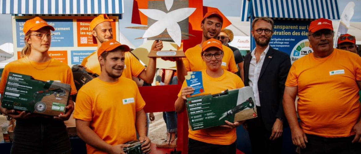 L'équipe de BFC victorieuse lors de ce concours national des services de remplacement en agriculture. Crédit photo : SR-BFC