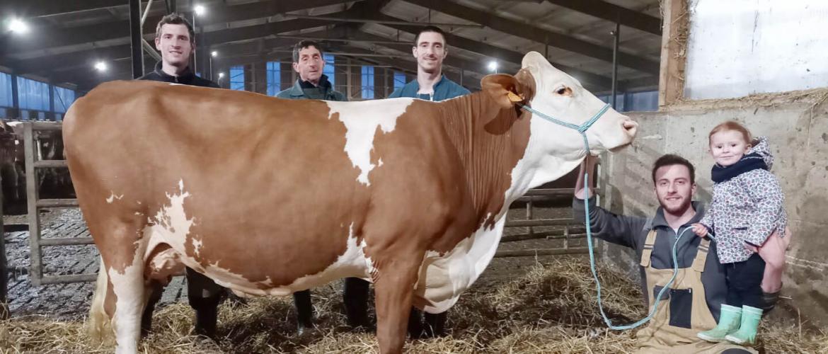 -	Pastelle (Milton sur Crasat) du Gaec La Romaine Humbert à Maizières est une des 7 montbéliardes qui représentera la section N-E de l'OS à Paris, le week-end prochain. Crédit photo : Gaec La Romaine Humbert.